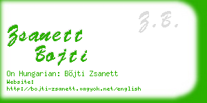 zsanett bojti business card